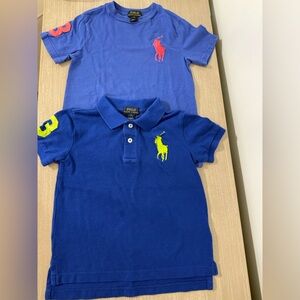 Polo Ralph Lauren Big Pony Blue Short Sleeve Shirts Size 5t